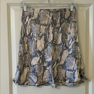 Chic Snake Print Mini Skirt EUC H&M